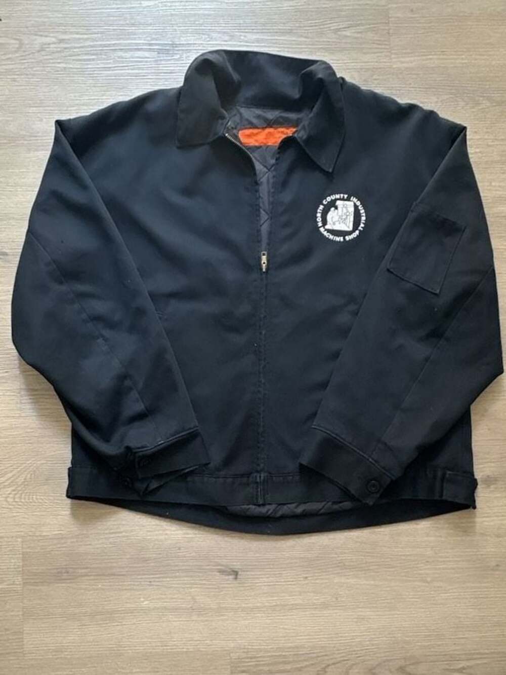 Red Kap Trucker Jacket JT22BK Insulated Eisenhower w/ Industrial Shop Embroidery